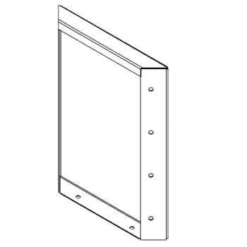 Πάνελ από ατσάλι corten 40 x 30 cm