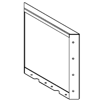 Πάνελ από ατσάλι corten 40 x 40 cm
