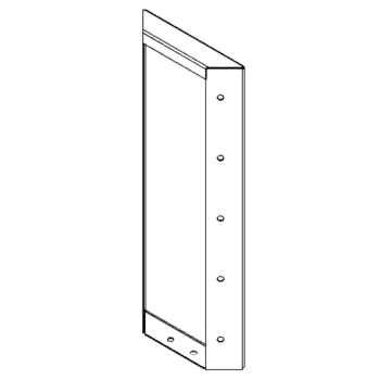 Πάνελ από ατσάλι corten 50 x 20 cm