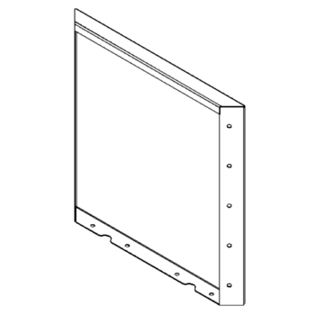 Πάνελ από ατσάλι corten 50 x 50 cm