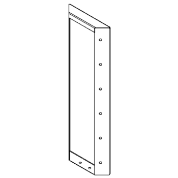 Πάνελ από ατσάλι corten 60 x 20 cm