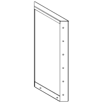 Πάνελ από ατσάλι corten 60 x 30 cm