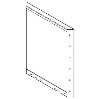 Πάνελ από ατσάλι corten 60 x 50 cm
