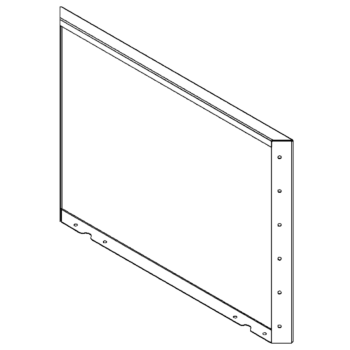 Πάνελ από ατσάλι επίστρωση πούδρας 60 x 80 cm
