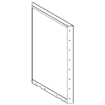 Πάνελ από ατσάλι επίστρωση πούδρας 80 x 50 cm