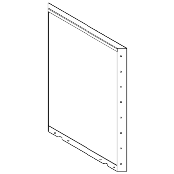 Πάνελ από ατσάλι επίστρωση πούδρας 80 x 60 cm