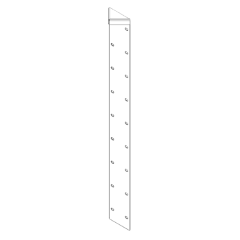γωνιά Χάλυβας Corten 180° 100 cm