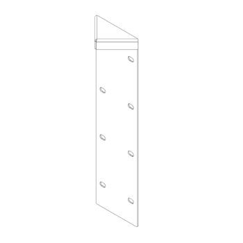γωνιά Χάλυβας Corten 180° 40 cm