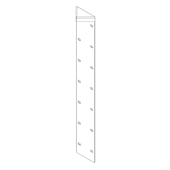 γωνιά Χάλυβας Corten 180° 70 cm