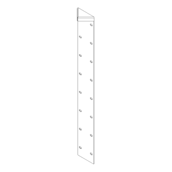 γωνιά Χάλυβας Corten 180° 80 cm