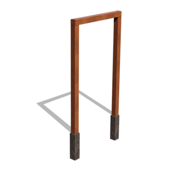 Πέργκολα από ατσάλι corten ίσιο 150 cm
