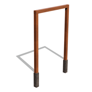 Πέργκολα από ατσάλι corten ίσιο 200 cm