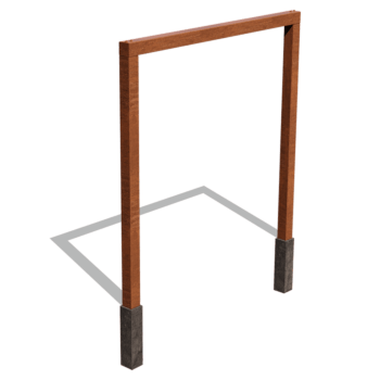 Πέργκολα από ατσάλι corten ίσιο 250 cm
