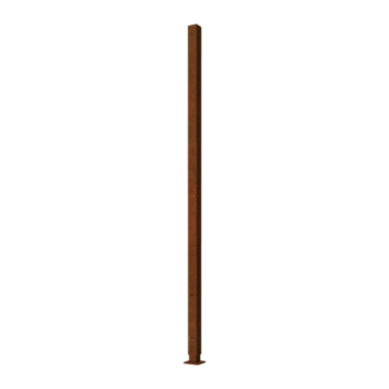 Βάση από ατσάλι corten επίπεδη βάση γωνία με 190 x 6 x 6 cm