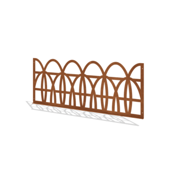 Διακοσμητικός Φράχτης από ατσάλι corten T 149 x 60 cm