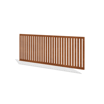 Διακοσμητικός Φράχτης από ατσάλι corten S 149 x 60 cm