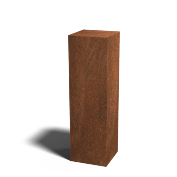 Βάθρο από ατσάλι corten Οχάιο 30 x 30 x 100 cm