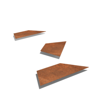 Πλάκα από ατσάλι corten Εξάγωνο HH 50