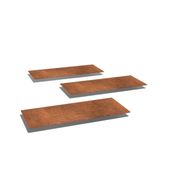 Πλάκα από ατσάλι corten Ορθογώνιο 60 x 25 cm