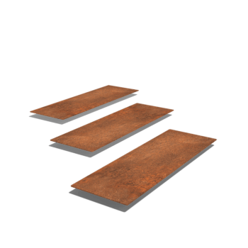 Πλάκα από ατσάλι corten Ορθογώνιο 75 x 25 cm