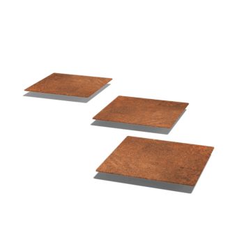 Πλάκα από ατσάλι corten Τετράγωνο 30 x 30 cm
