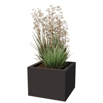 Ζαρντινιέρα από χάλυβα - Τετράγωνο - 40 x 40 cm