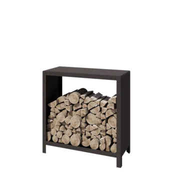 Αποθήκευση ξύλου από χάλυβα - Indiana - 100 x 40 x 100 cm - RAL7016 ματ (ανθρακί γκρι)