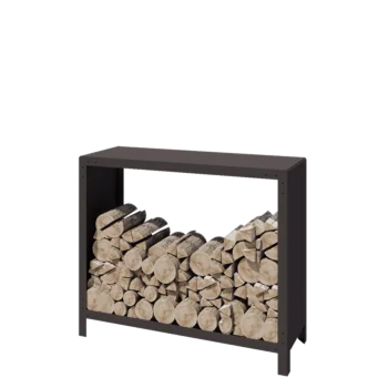 Αποθήκευση ξύλου από χάλυβα - Indiana - 120 x 40 x 100 cm - RAL7016 ματ (ανθρακί γκρι)