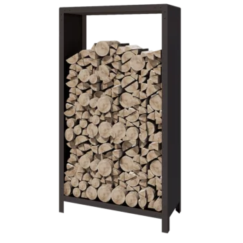 Αποθήκευση ξύλου από χάλυβα - Indiana - 100 x 40 x 180 cm - RAL7016 ματ (ανθρακί γκρι)