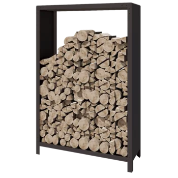 Αποθήκευση ξύλου από χάλυβα - Indiana - 120 x 40 x 180 cm - RAL7016 ματ (ανθρακί γκρι)