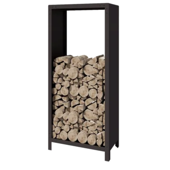 Αποθήκευση ξύλου από χάλυβα - Indiana - 80 x 40 x 180 cm - RAL7016 ματ (ανθρακί γκρι)