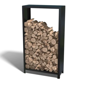 Αποθήκευση ξύλου από χάλυβα - Indiana - 100 x 40 x 180 cm