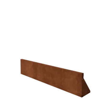 Τοίχος συγκράτησης από χάλυβα Corten - Ίσιο - 150 x 30 cm