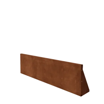 Τοίχος συγκράτησης από χάλυβα Corten - Ίσιο - 150 x 40 cm