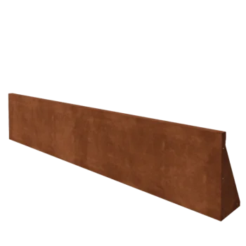 Τοίχος συγκράτησης από χάλυβα Corten - Ίσιο - 200 x 40 cm