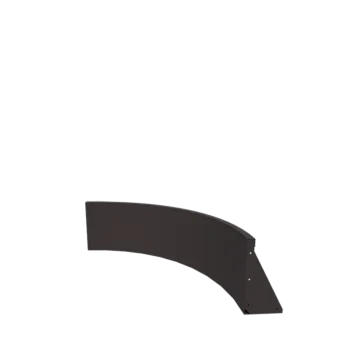 Τοίχος συγκράτησης από χάλυβα - Εσωτερική καμπυλή - 100 x 100 x 40 cm - RAL7016 ματ (ανθρακί γκρι)