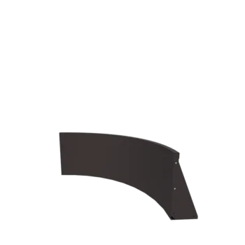 Τοίχος συγκράτησης από χάλυβα - Εσωτερική καμπυλή - 100 x 100 x 50 cm - Άλλο χρώμα RAL