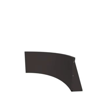 Τοίχος συγκράτησης από χάλυβα - Εσωτερική καμπυλή - 100 x 100 x 60 cm - RAL7016 ματ (ανθρακί γκρι)