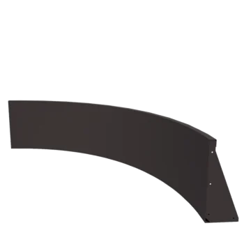 Τοίχος συγκράτησης από χάλυβα - Εσωτερική καμπυλή - 150 x 150 x 50 cm - Άλλο χρώμα RAL