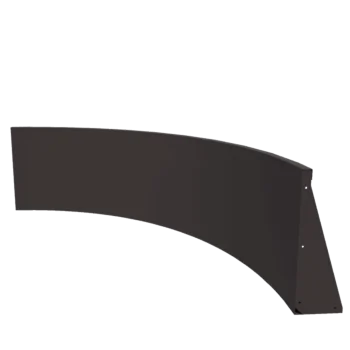 Τοίχος συγκράτησης από χάλυβα - Εσωτερική καμπυλή - 150 x 150 x 60 cm - RAL7016 ματ (ανθρακί γκρι)