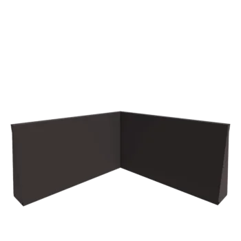 Τοίχος συγκράτησης από χάλυβα - Εσωτερική γωνία - 100 x 100 x 60 cm - RAL7016 ματ (ανθρακί γκρι)