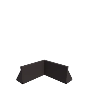 Τοίχος συγκράτησης από χάλυβα - Εσωτερική γωνία - 50 x 50 x 30 cm - Άλλο χρώμα RAL