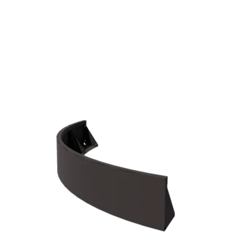 Τοίχος συγκράτησης από χάλυβα - Εξωτερική καμπυλή - 150 x 150 x 30 cm - Άλλο χρώμα RAL