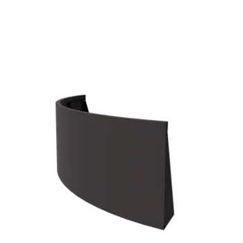Τοίχος συγκράτησης από χάλυβα - Εξωτερική καμπυλή - 150 x 150 x 60 cm - RAL7016 ματ (ανθρακί γκρι)