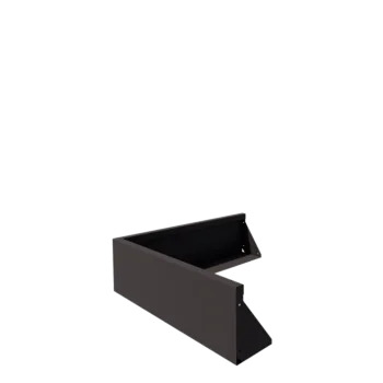 Τοίχος συγκράτησης από χάλυβα - Εξωτερική γωνία - 100 x 100 x 30 cm - Άλλο χρώμα RAL