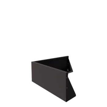Τοίχος συγκράτησης από χάλυβα - Εξωτερική γωνία - 100 x 100 x 40 cm - Άλλο χρώμα RAL