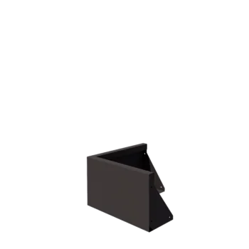 Τοίχος συγκράτησης από χάλυβα - Εξωτερική γωνία - 50 x 50 x 30 cm - RAL7016 ματ (ανθρακί γκρι)