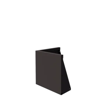 Τοίχος συγκράτησης από χάλυβα - Εξωτερική γωνία - 50 x 50 x 50 cm - RAL7016 ματ (ανθρακί γκρι)