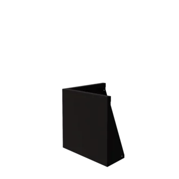 Τοίχος συγκράτησης από χάλυβα - Εξωτερική γωνία - 50 x 50 x 50 cm - RAL9005 ματ (μαύρο)