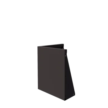 Τοίχος συγκράτησης από χάλυβα - Εξωτερική γωνία - 50 x 50 x 60 cm - RAL7016 ματ (ανθρακί γκρι)